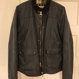 (RARE) Barbour Reelin Wax Cotton Jacket - Navy